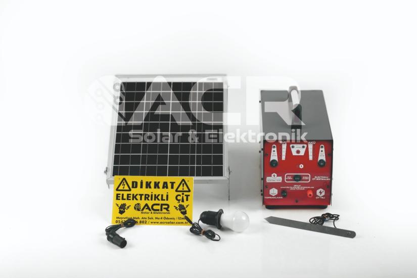 ACR2425 FULL Güneş Enerjili Elektrikli Çit Sistemi