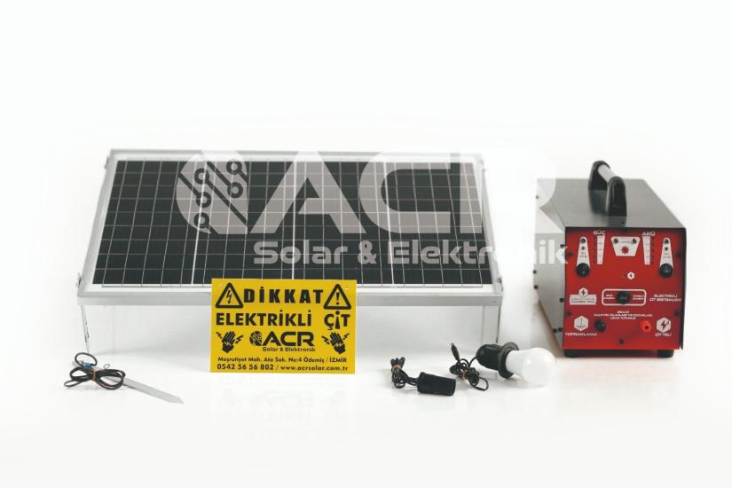 ACR2450 FULL Güneş Enerjili Elektrikli Çit Sistemi